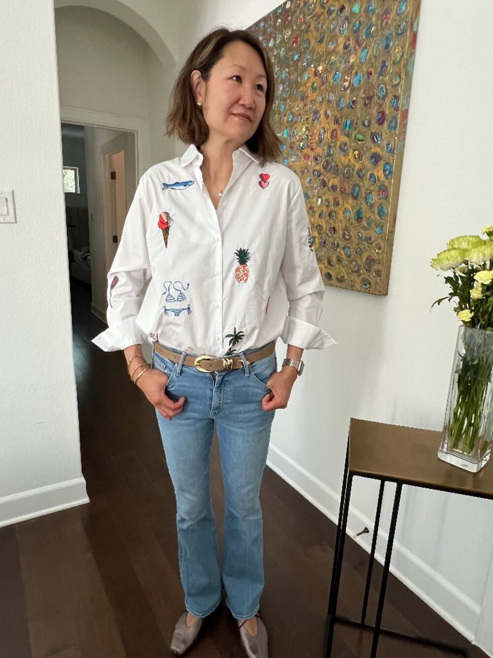Vilagallo Embroidered Shirt